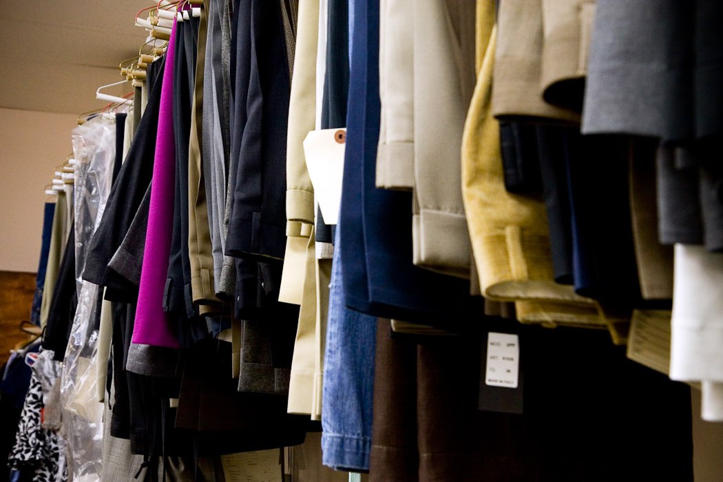 Garments in the shop