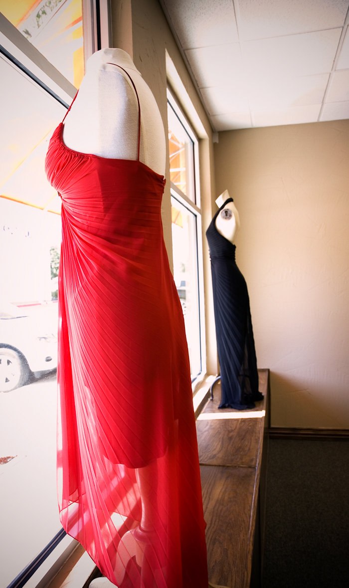 Dresses in the shop